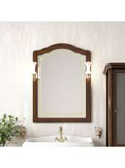 Зеркало ЛОРЕНЦО 80, светлый орех