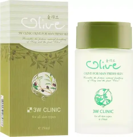 3W CLINIC Olive For Man Fresh Skin Тоник освежающий с оливой для мужчин