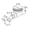 Сифон для душевого поддона 9 см Radaway Turboflow TB90P