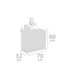 DeCuevas Манеж-игровой центр для куклы  с аксессуарами  серии Фантазия океана, 70 см (53041)