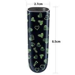 Мини-вибратор Rechargeable Glow-in-the-dark Heart Massager - 8,5 см. - 