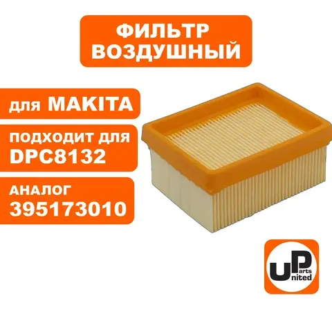 Фильтр воздушный UNITED PARTS для MAKITA DPC6430/6431/6441/7341/8131/8132 осн. бумажный  4 (90-1026)