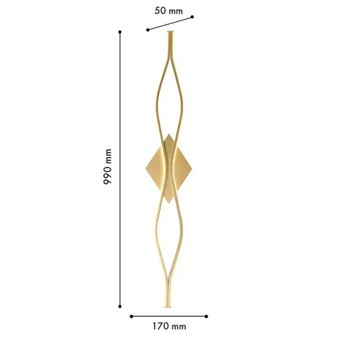 Настенный светодиодный светильник Favourite Mebius 4741-2W