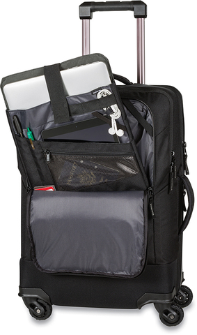 Картинка сумка на колесах Dakine terminal spinner 40l Black - 3