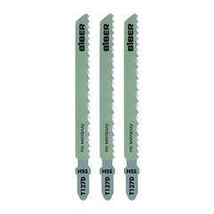 БИБЕР 85280 Полотна п/метал для эл. лобз. 74/3мм быстр. рез Т127D 3шт(25/200)