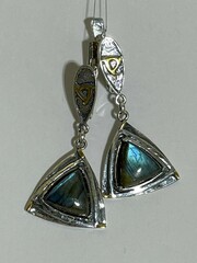 Берка (серьги из серебра)