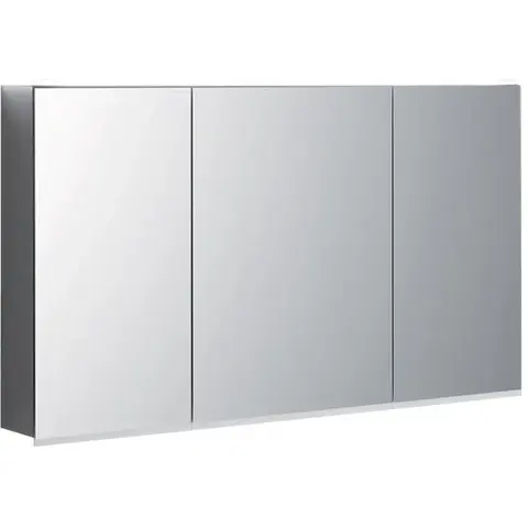 Зеркальный шкаф Geberit Option Plus с подсветкой, три двери: B=120см, H=70см, T=17.2см, Тип штекера=CEE 7/16, с зеркальным покрытием снаружи, с зеркальным покрытием внутри и снаружи