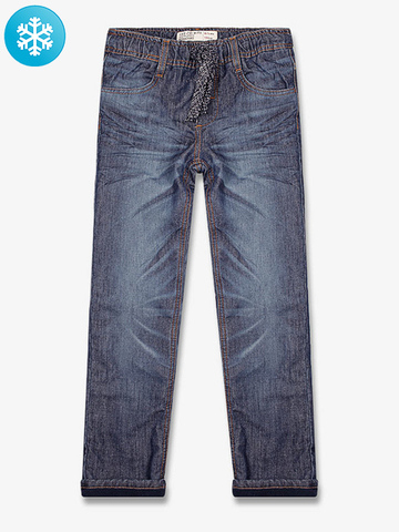 BJN005057 джинсы для мальчиков утепленые, дарк