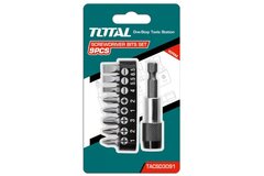 Набор бит с держателем 9шт "ТОТАL" TACSD3091