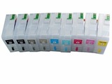 Перезаправляемые картриджи (ПЗК/ДЗК) для Epson SureColor SC-P600. Комплект 9 штук с чипами, объём картриджа - 25 мл.
