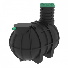 Емкость подземная горизонтальная Мультпласт Подземная емкость 5.5 5500 л. горизонтальная (2800x1880x2730мм;205кг;черный) - арт.555434.27