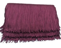 Тесьма текстиль бахрома, 20 см, лиловый