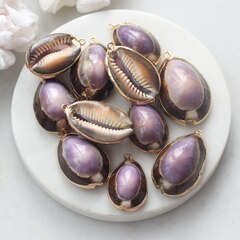 Подвеска Ракушка с позолотой 26-36 на 17-26 мм, РК030