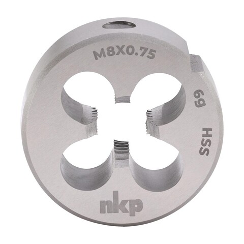 Плашка М 8,0х0,75 DINEN22568 HSS 6g 25х9мм NKP 240082N
