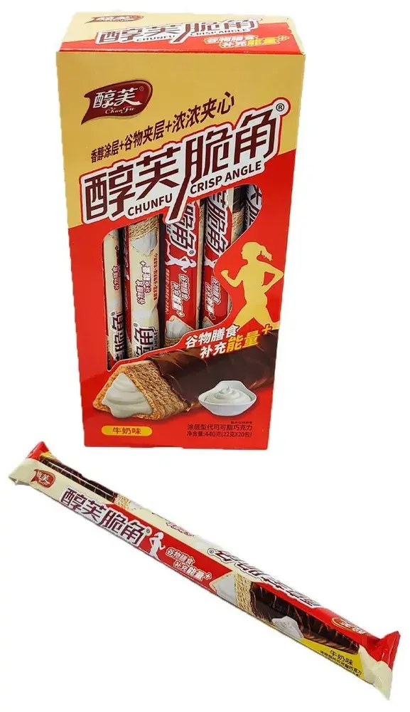 Хрустящие фитнес трубочки с Молочной начинкой (20 шт) 440 гр. Хрустящие фитнес трубочки с Молочной начинкой (20 шт) 440 гр.