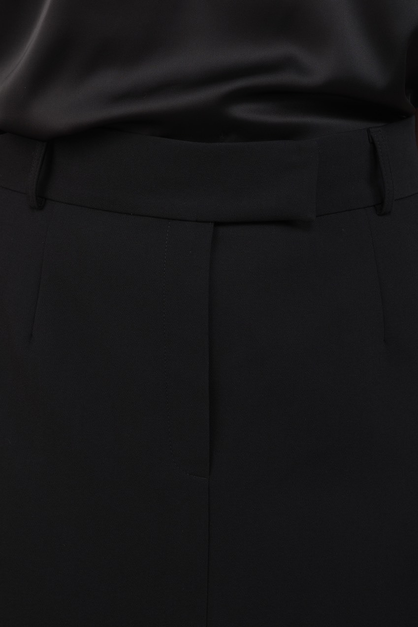 Юбка макси со шлицей спереди, черный