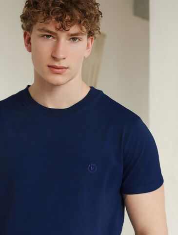 Футболка базовая полуприлегающая из премиального хлопка с эластаном  U49.009 (116383)