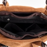 Сумка Саломея 607 эко-замша миндаль