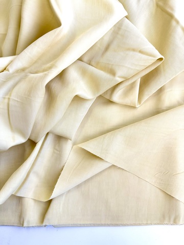 Вискоза с нейлоном, плательная ткань, Разбеленный желтый
