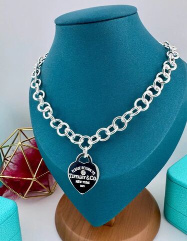 Колье Heart из серебра c подвеской сердце коллекция RETURN to LOVE