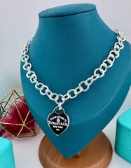 Колье Heart из серебра c подвеской сердце коллекция RETURN to LOVE