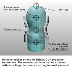 TENGA Мастурбатор Vacuum CUP - COOL Edition