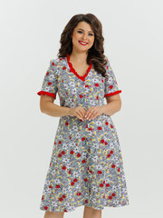 4549 Халат на пуговицах