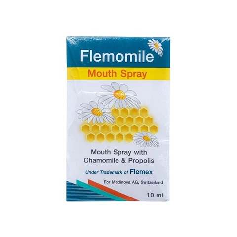 Спрей для рта и горла с Прополисом и Экстрактом Ромашки Flemomile Mouth Spray, 10 мл.