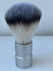 Помазок для бритья синтетика металлическая ручка
