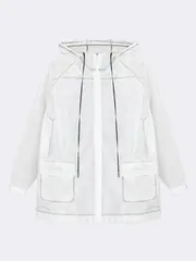 Дождевик белый