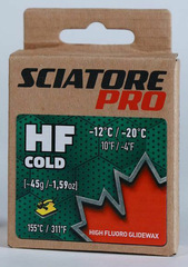Парафин лыжный Sciatore Pro HF COLD 45гр. зеленый -12°..-20°