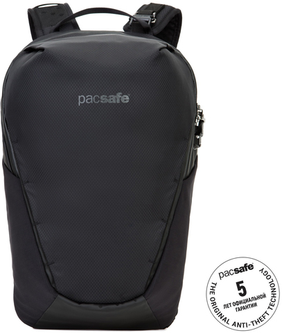 Картинка рюкзак городской Pacsafe Venturesafe X18 Черный - 1