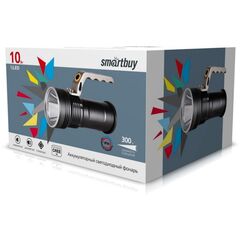 Фонарь ручной, Smartbuy, зар от сет220В, зар от сети авто, металл, SBF-30-H