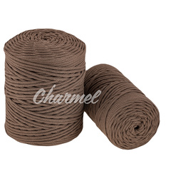 Coffee polyester cord 4 mm