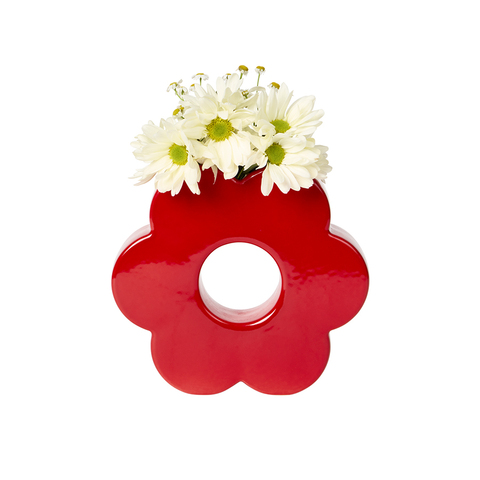 Ваза для цветов 20см Doiy Daisy красная