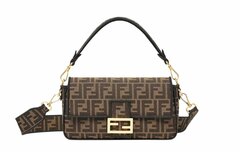 Жаккардовая тканевая сумка Fendi FF