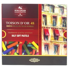 Пастель сухая художественная KOH-I-NOOR TOISON D`OR SOFT 8546 половинки, 48 цветов