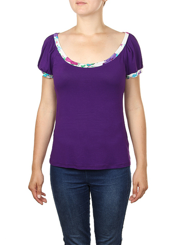 B263-158 блузка женская, фиолетовая