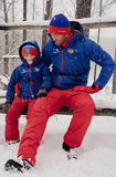 Детский тёплый прогулочный лыжный костюм Nordski Jr-Kids Patriot