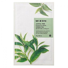 Mizon Маска тканевая с экстрактом зелёного чая - Joyful time essence mask green tea, 23г