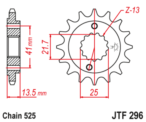 Звезда ведущая JTF296 15