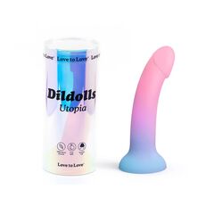 Фаллоимитатор из жидкого силикона Dildolls Utopia - 17,6 см. - 