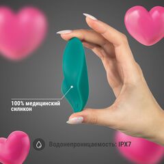 Зеленая вибровкладка в трусики - 