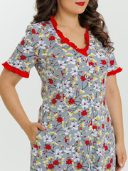 4549 Халат на пуговицах