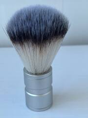 Помазок для бритья синтетика металлическая ручка