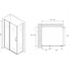 Abber AG04120S-S100 Душевой уголок, 120x100x195, цвет: хром