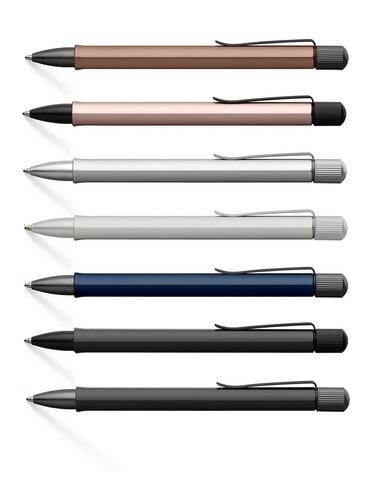 Ручка шариковая Faber-Castell Hexo Matte Black (140577)