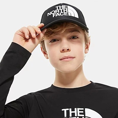 Картинка кепка The North Face Youth Logo Trucker Tnfblack/Tn - 3