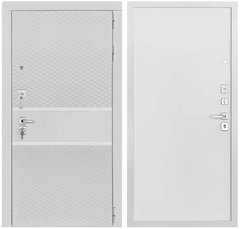 Купить Входная дверь Президент Тренд ПВХ белый матовый панель ПВХ меламин белый