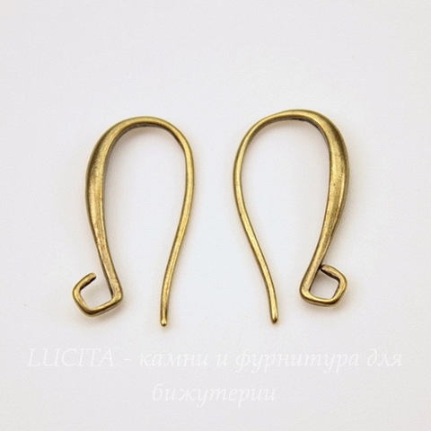 Швензы - крючки, 20х11 мм (цвет - бронза), пара